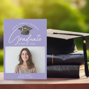 Anuncio Foto de graduación de lavanda suave Graduada 2026