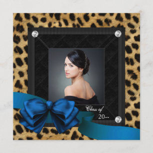 Anuncio Foto de graduación de leopardo azul real
