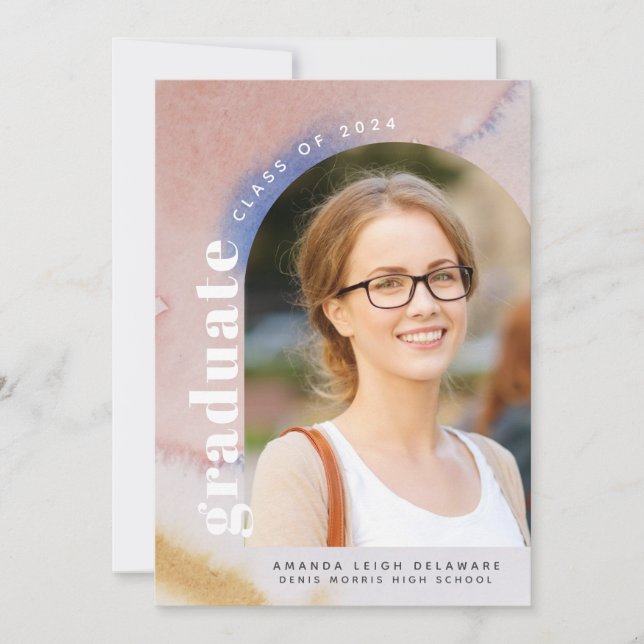 Anuncio Foto de graduación de Modern Arch 2024 (Anverso)