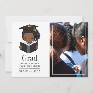 Anuncio Foto de graduación de niña afroamericana