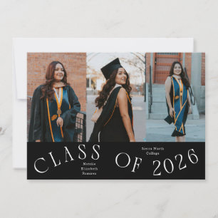 Anuncio Foto de graduación de tipografía de la promoción d