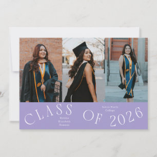 Anuncio Foto de graduación de tipografía de la promoción d