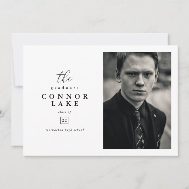 Anuncio Foto de graduación horizontal clásica (Anverso)