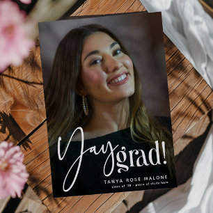 Anuncio Foto de Graduación Moderna de Yay Grad'