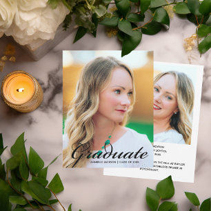 Anuncio Foto de graduado moderna Sobreposición de escritur