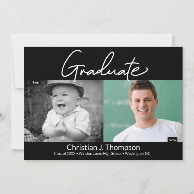 Anuncio Foto de graduados de entonces y ahora de secundari (Anverso)