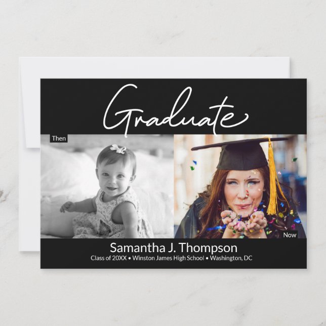 Anuncio Foto de graduados de entonces y ahora de secundari (Anverso)