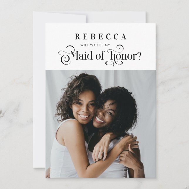 Anuncio Foto de guión retro: antigua doncella de honor pro (Anverso)