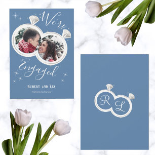 Anuncio Foto de la pareja del anillo de compromiso