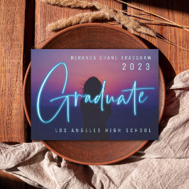 Anuncio Foto de Neon Blue Graduate