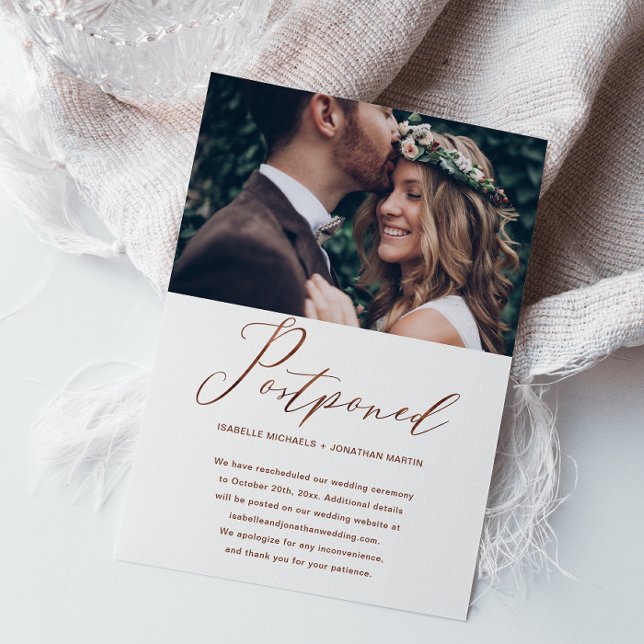 Anuncio Foto de nueva fecha de postergación de boda de cob (Subido por el creador)