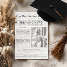 Foto de periódico de graduación