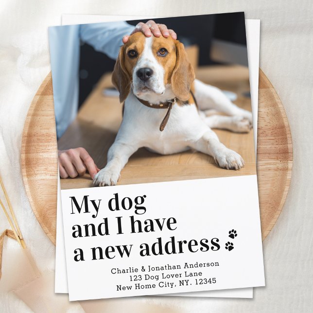 Anuncio Foto de perro personalizado Nueva dirección que he (Subido por el creador)