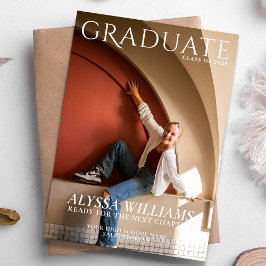 Anuncio Foto de portada de la revista de graduados de secu