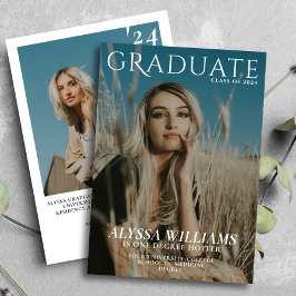 Anuncio Foto de portada de revista de graduados universita