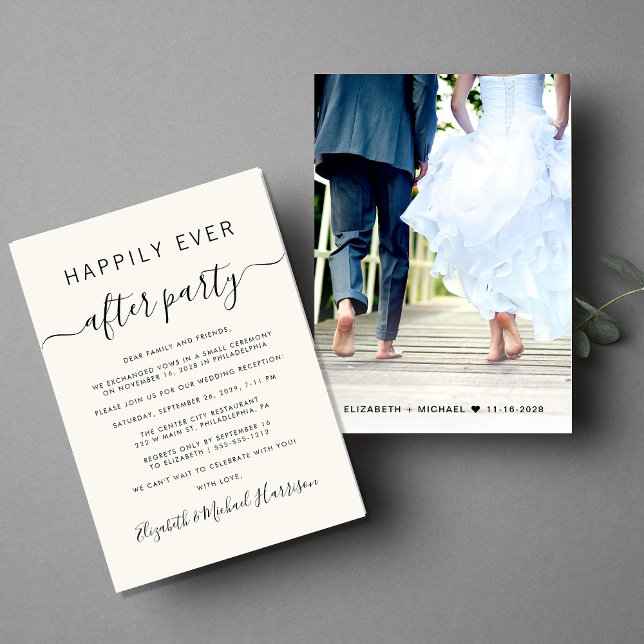 Anuncio Foto de recepción de boda Felices para siempre (Subido por el creador)