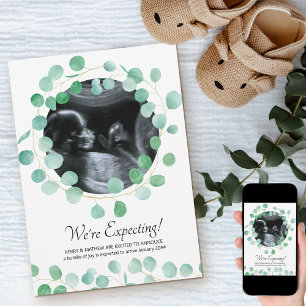 Anuncio Foto de sonograma Eucalipto Verde embarazo