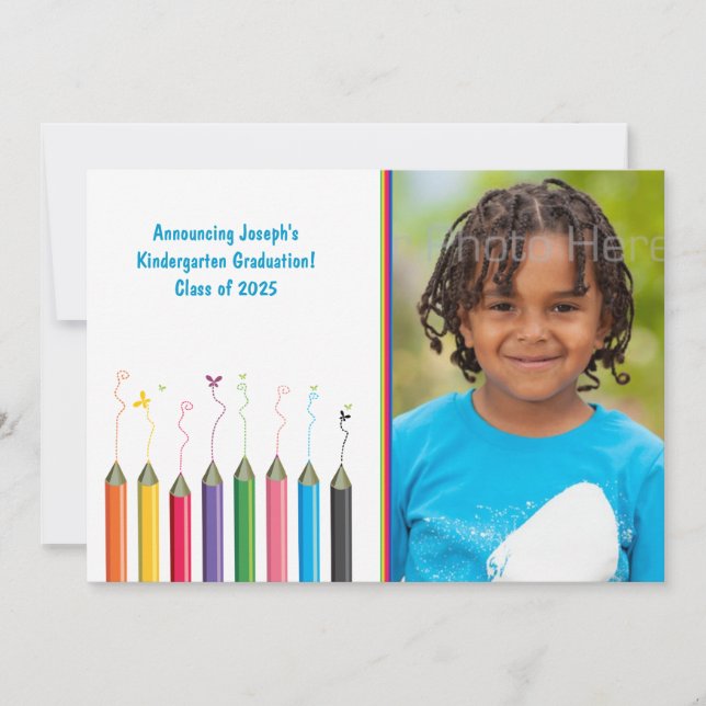 Anuncio Foto de texto del Grado Juvenil de Pencils Colorid (Anverso)