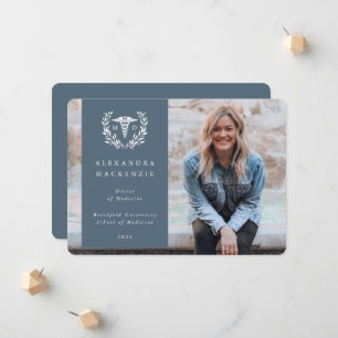 Anuncio Foto de título médico de Wreath de Blue + White La