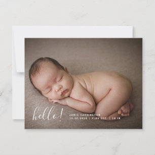 Anuncio Foto del bebé Nacimiento moderno 3 Foto