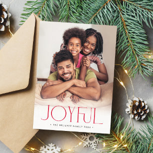 Anuncio FOTO FAMILIAR 2023 minimalista JOYFUL rojo