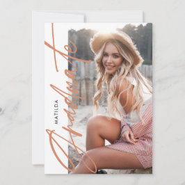 Anuncio Foto geométrica fiesta de graduación de terracota