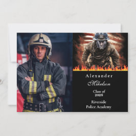 Anuncio Foto Graduación Héroe Bombero