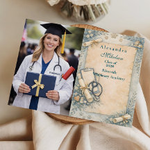 Foto Graduación Veterinaria Vintage Parte