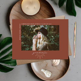 Anuncio Foto horizontal de graduación de terracota de arte