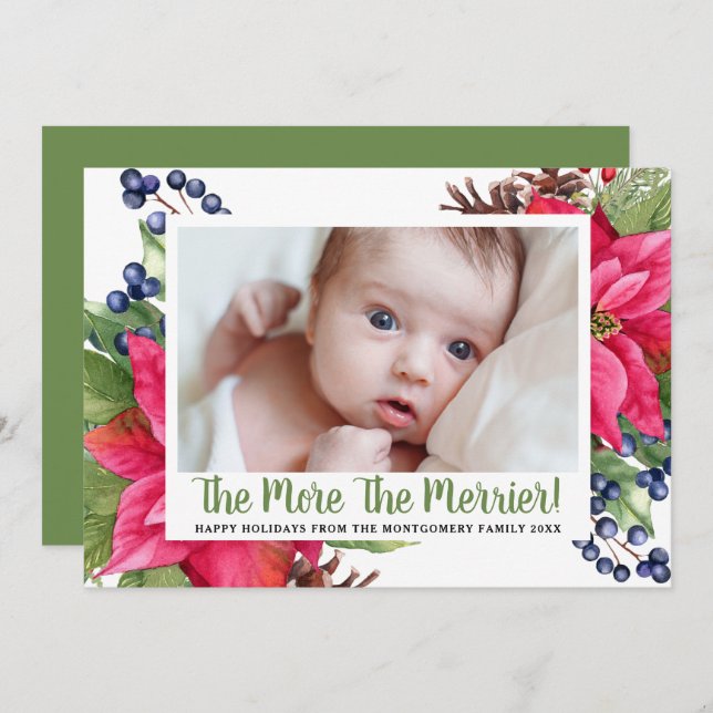 Anuncio Foto Más Merrier El Bebé De Vacaciones De Poinsett (Anverso / Reverso)