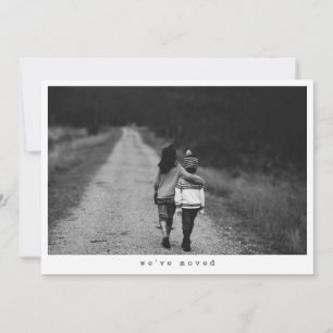 Anuncio Foto minimalista Nos mudamos a la nueva dirección 