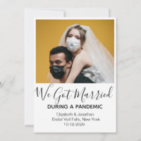 Foto moderna casada con un Boda pandémico