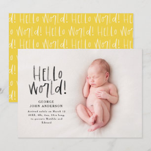 Anuncio Foto moderna de la tipografía amarilla de moda mín