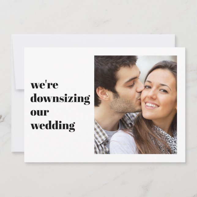 Anuncio Foto Moderna Mínima Estamos Reduciendo A Nuestro B (Anverso)