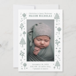 Anuncio Foto Nacimiento de Sage Green Woodlands