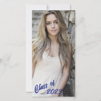 Anuncio Foto personalizado Clase de graduación larga y del