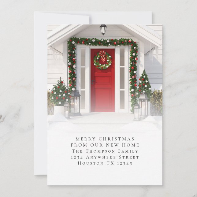 Anuncio Foto personalizado Feliz Navidad Nueva Casa (Anverso)