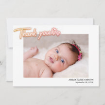 Foto personalizado Gracias. Nacimiento personaliza