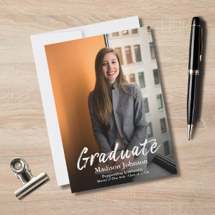 Anuncio Foto profesional moderna de graduación de guiones 