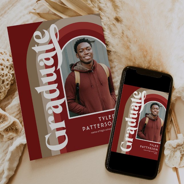 Anuncio Foto Retro Arch Roja Graduación 2026 (Subido por el creador)