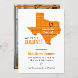 Anuncio Foto Vertical De naranja Hecha En Texas