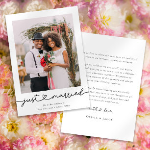 Anuncio Fotografía de Casados Recién con Caligrafía de Cor