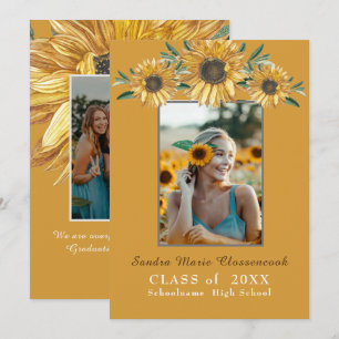 Anuncio Fotografía de girasoles Rústica moderna de graduac
