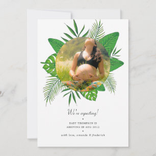 Anuncio Fotomontaje de Hojas Tropicales al Acuarela para E