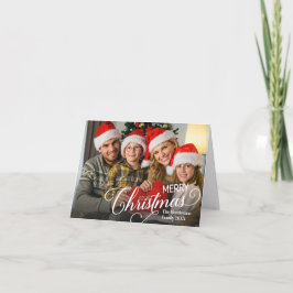 Anuncio Fotos de Personalizado simple de Feliz Navidad