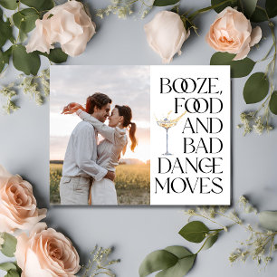 Anuncio Fotos divertidas Boda de código QR Guardar la fech