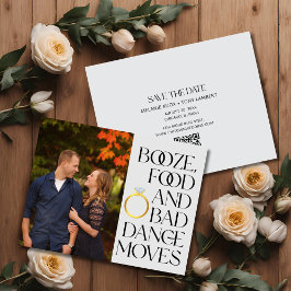 Anuncio Fotos divertidas Boda de código QR Guardar la fech