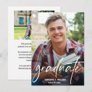 Anuncio Fotos personalizadas de graduados con guión modern