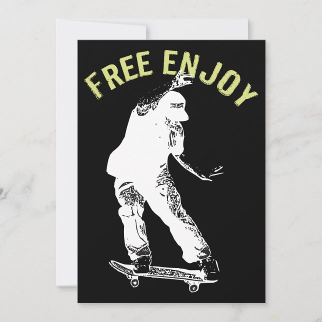 Anuncio Free Enjoy Retro Urban Skateboing (Anverso)