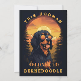 Anuncio Funny Bernedoodle Dog Parent Personalizado